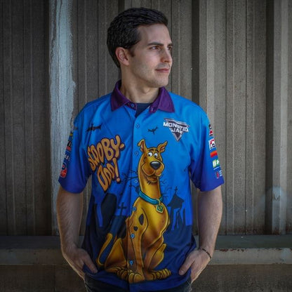 Scooby-Doo Driver Shirt in Blue - Large
