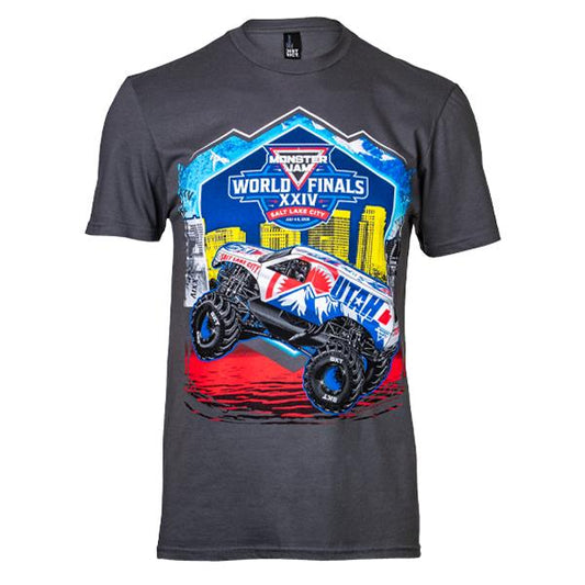 Monster Jam World Finals 2025 Exclusive Truck Grey T-shirt